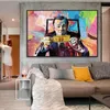 Street Graffiti Art Banksy Pop Art Canvas schilderen Grappige ontworpen dierenposters en klassieke verhuizing beroemde sterren prints woonkamer decoratie muurfoto's