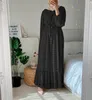 Ethnic Clothing Muslims Women Dress Small Wool Ball Muslim Fashion Abaya Dubai Turkey Long