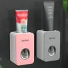Ensemble d'accessoires de bain Accessoires de salle de bain Distributeur automatique de dentifrice Porte-brosse à dents anti-poussière Support mural Presse-dents