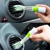 Esponja de carro 2 em 1 mini -ar condicionado Brush tomadas ferramentas de limpeza para acessórios automáticos