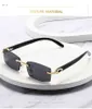 2021 New Punk Random sunglass Random rectangle Men Women vintage shad Ride without glass Frameloze Gradient ModeQPMG