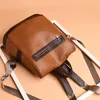 Backpack Retro Women Fashion Large Capacity Anti-Theft School Bookbag Travel Leather Casual Backbag