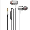 Auricolari da 3,5 mm In Ear Auricolari per musica da basso Cuffie per chiamate intelligenti controllate da filo con microfono per Android V2