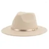 Basker hattar för kvinnor fedoras män filtade jazz kepsar fedora hat bälte klänning bröllop dekorera lyx sombreros de mujer