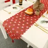 テーブルクロスクリスマスランナー2022年の家庭用カバー装飾プレースマットエルククリスマスツリープリントテーブルクロスデコレーション