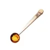 Из нержавеющая сталь молотый кофейный чай измеритель Scoop Spoon с сумкой Seal Clip RRE15302
