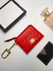 Marmont 627064 key chain Card Holder wallet Luxury Coin Purses with box Women's mens Designer 4 card compartments Wallets Hol243v