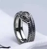 Band Rings 2021 Jewelry Men/Women Ring Gold Par S925 H￶g polerad presentask G116688