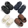 First Walkers Born Baby Boy Girl Sandals Shoes Soft Sole Solid Infant Summer 0-18 Months