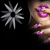 Valse nagels 500 stks/veel lange scherpe nail art tips natuurlijke witte acryl Franse uv gel diy schoonheid dame kunstmatige decoraties