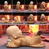 Interior Decorations Buddhist Small Monk Statues Figurine Sculpture Handmade Car Home Kids Adult Wedding Engagement