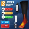 Sports Socks Electric Heated Winter Keep Warm Camping Travel Bekväm vandringsskidor med batteri USB -uppladdningsbar