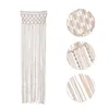 Cortina do painel Macrame PAINED CORTINAS DA JANELA DE CASAMENTO DE CORTE DE TAPESTRIA DE TAPESTA HATURA Decoração de parede Boho para arco cerimônias 24