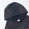Plus maat sweatshirts hoogwaardige heren vintage gewassen hoodies sweatshirt hiphop 2023FW