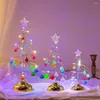 Décorations de noël Led veilleuses arbre déco diamant atmosphère lumière décoration 2023 bonne année cadeaux pour enfants