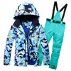 Skiing Suits Super Warm Men Ski Suit Waterproof Breathable Windproof Outdoor Sport Wear Snowboard Jacket Pant 2022 Style