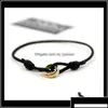 Charm armband charm droppleverans 2021 316l rostfritt st￥l trinity ring str￤ng armband tre ringar handband par armband fo dh74u