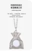 Blank Sublimation Metal Christmas Decorations Gift Pendant Necklace Heat Transfer Blank Material Diy Wholesale