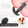 Produkty kosmetyczne Mężczyzna wtyczka analna masaż prostaty 360 stopni obrotowy wibrator silikonowy dildo odbyt wibrujący tyłek seksowne zabawki dla mężczyzn gej