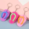 Simulering Slipper Keychain Pendant PVC Keychain Promotion Gift Keyring Key Chain