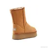 Boots Snow Boots Women 2022 Winter Warm Fashion Designer Platform Boots المصارع