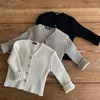 Cardigan Kids Clothes Single Breast Girls Sweater Style Boys Boys Cardigans kewrated toddler girl baby