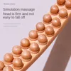 Full Body Massager Natural Wood Scraping Massage Stick Double Row 20 Beads Back Leg Body Massager Spa Therapy Tool Point Treatment Gua Sha Relax 221020