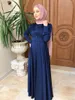 Etnik Giyim Müslüman Yumuşak Paket Bel Boncuk Elbisesi Dubai Elegant Saten Moda Abaya Türkiye Kadınları