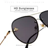 Alikiai Luxe Bee 2021 Pilot Sunglass Women Fashion Shad Metals Frame Vintage Brand Glass Men Digner Mal