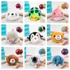 Plush Fidget Toy Vent Ball Pinch Music Squeeze sleutelketen Decompressie Tool kleine hangende kinderen geschenken D26