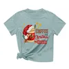 Women's T Shirts Womens Christmas Sweet Shirt Coffee Mug Short Sleeve Graphic Top Fun Compression Long Women Summer