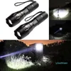 Ficklampor Ficklampor Bärbar T6 Tactical Military LED 980000LM Zoombar 5-läges utan batteri Utomhus Kraftfull Uppladdningsbar