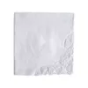 36 pièces dentelle blanc carré mouchoir utile pour femme homme classique gentleman style coton mouchoir carré dentelle 35x35 cm J220816