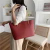 Bolsa casual grande tote de couro para senhoras elegante ombro bolsas de luxo bolsas femininas designer sac