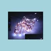 Décorations de Noël 16 4Ft 5M 50 LED Batterie String Light 3Aa Fée de cuivre exploitée pour la fête de mariage Décoration de Noël 5pcs Dr Dh0Qt