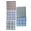 Pack Of 5 Piece Men Handkerchiefs 100 Cotton Premium Pochet Handkerchiefs Wedding Party Gift J220816
