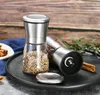 Manual de aço inoxidável Salt Pepper Mill Secateing Bottle Bottle Glass Kitchen Acessários Ferramenta Premium Rre15333