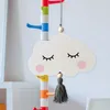 Bandanas Indoor Cloud Pinging Decor Wood Wood com borla