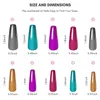 False Nails MakarAcrylic Nail Kit Press On Set 240pcs Long Coffin Ballerina Tips Full Cover Gel With Glue File