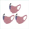 Designer Masks America National Flags Respirator Cloth Face Masks Reusable Stars Strips Ventilation Mascarilla Custom Washable Fashio Dh0Yk