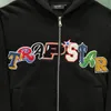 Mäns nya Trapstar Color Brodery Hoodie Cotton Set Black Coat Hop Drill Phs0