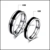 An￩is de casamento an￩is de casamento anel de a￧o inoxid￡vel design simples casal j￳ias de uni￣o de 4 mm de 6 mm de largura para homens e mulheres requi dhtum