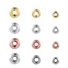 4/5/6 mm Gold Beads Donut Beads Pulsera de metal Personas Joyas para hacer suministros al por mayor