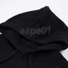 Mens Winter Black Sweatshirt Par Casual Loose Hooded Hoodie Womens ￤rmar avtagbara hoodies Asiatisk storlek S-XL
