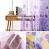 Curtain Love Heart Print Voile Romantic Living Room Bedroom Balcony Window Door Curtains Drape Sheer Valances Decor