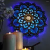 Luzes noturnas Criativo Datura Nightlight Color Montada de parede plana decoração de decoração 3d Flor romântica