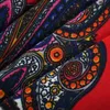 100100cm Russische stijl Floral Printed Scarf vrouwen vierkante zakdoek etnische sjaal Babushka hijab bandana hoofdband sjaals J220816