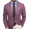 Men's Formal Blazer Plaid mönster vanlig lapel långärmad knapp blazer lämplig för parti dating män blazer arbetsdräkt 220409