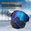 Gogle narciarskie na okulary zimowe okulary przeciwprądowe Motocross Okulary przeciwsłoneczne z maską twarzy snowboard snowmobi goggs L221022