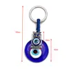 Creative Glass Tassel Devil's Eye Caychain Пара мода Evil Eye Coomains подвесные ювелирные аксессуары подарок